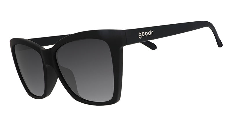 Black Cat-Eye Sunglasses - New Wave Renegade Black | Goodr