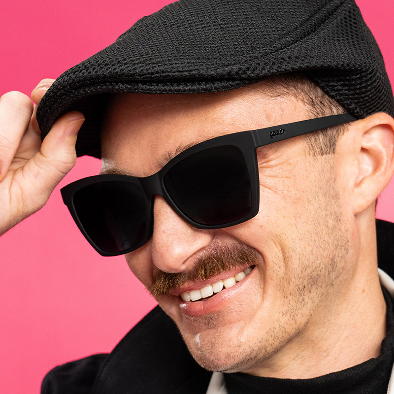 Black Cat-Eye Sunglasses - New Wave Renegade Black | Goodr