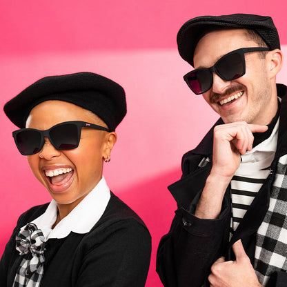 Black Cat-Eye Sunglasses - New Wave Renegade Black | Goodr