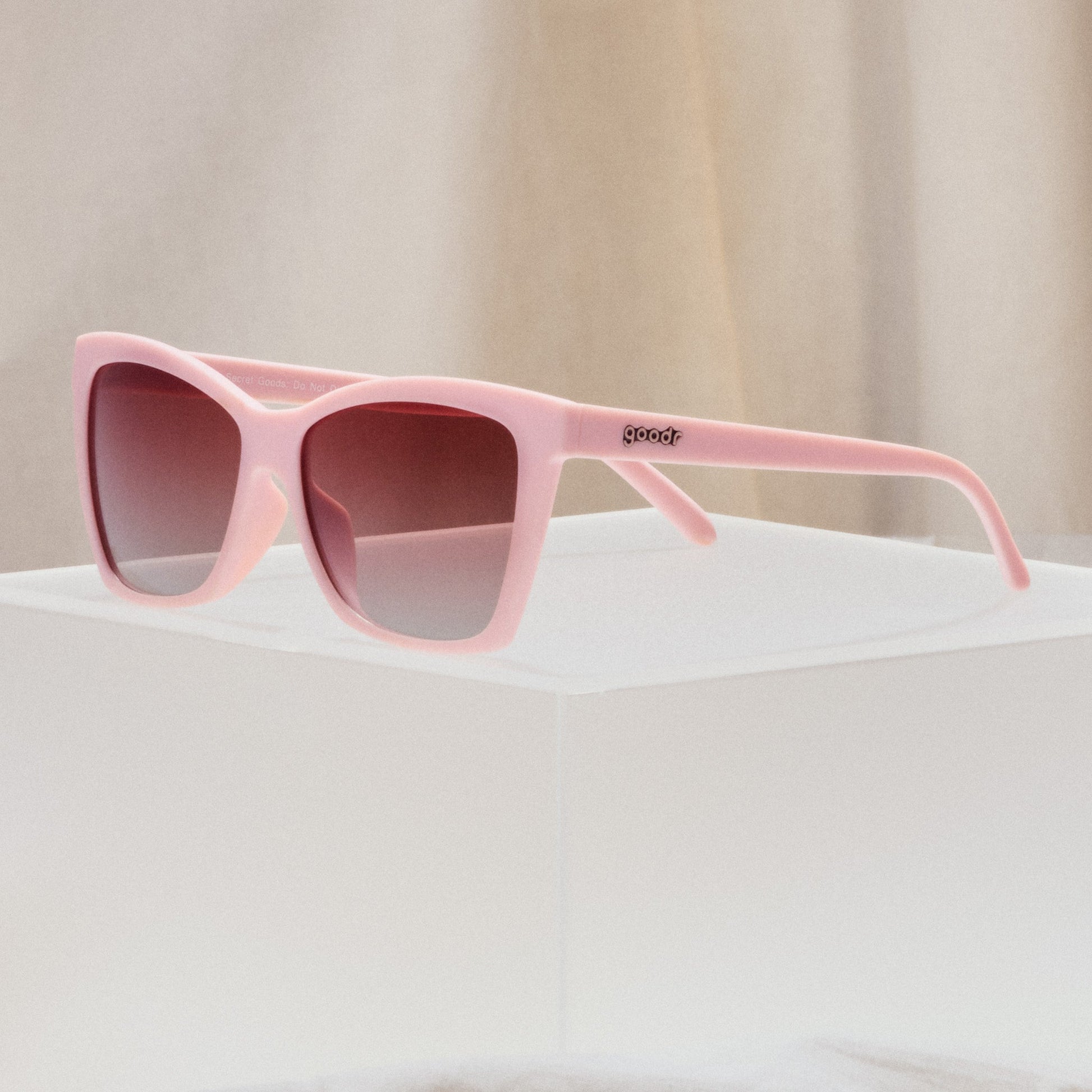 Light Pink Sunglasses - Rosé Retail Therapy Light Pink | Goodr