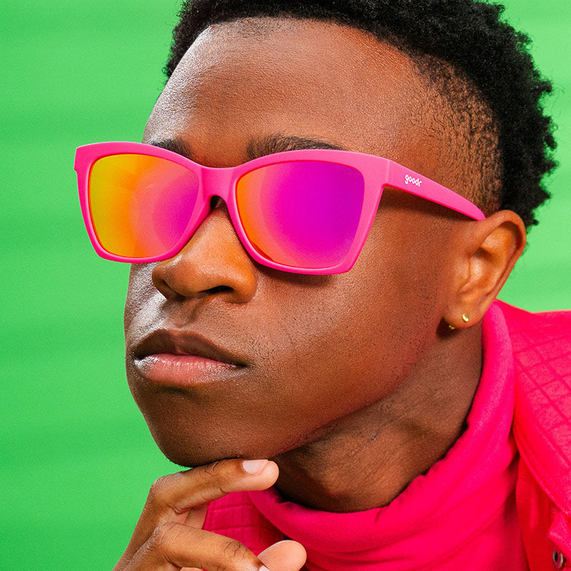 Pink Cat-Eye Sunglasses - Approaching Cult Status Pink | Goodr