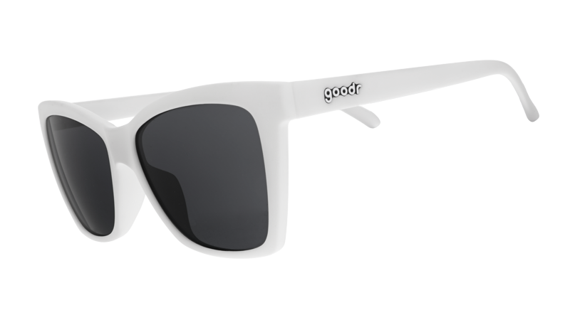 White Cat-Eye Sunglasses - Mod One Out White | Goodr