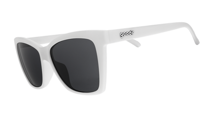 White Cat-Eye Sunglasses - Mod One Out White | Goodr