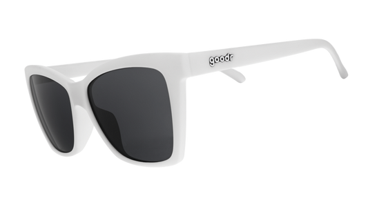 White Cat-Eye Sunglasses - Mod One Out White | Goodr