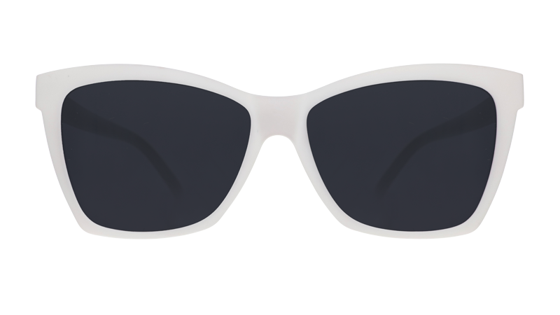 White Cat-Eye Sunglasses - Mod One Out White | Goodr