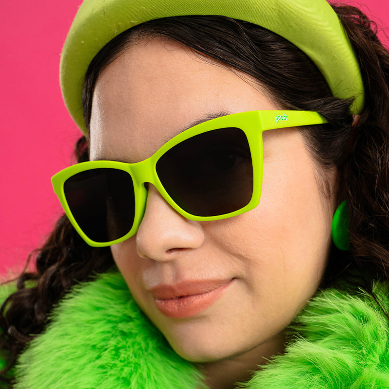 Green Cat-Eye Sunglasses - Born to Be Envied Green | Goodr