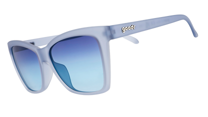 Translucent Blue Cat Eye sunglasses - You'll Forget-Me-Not Light Blue | Goodr