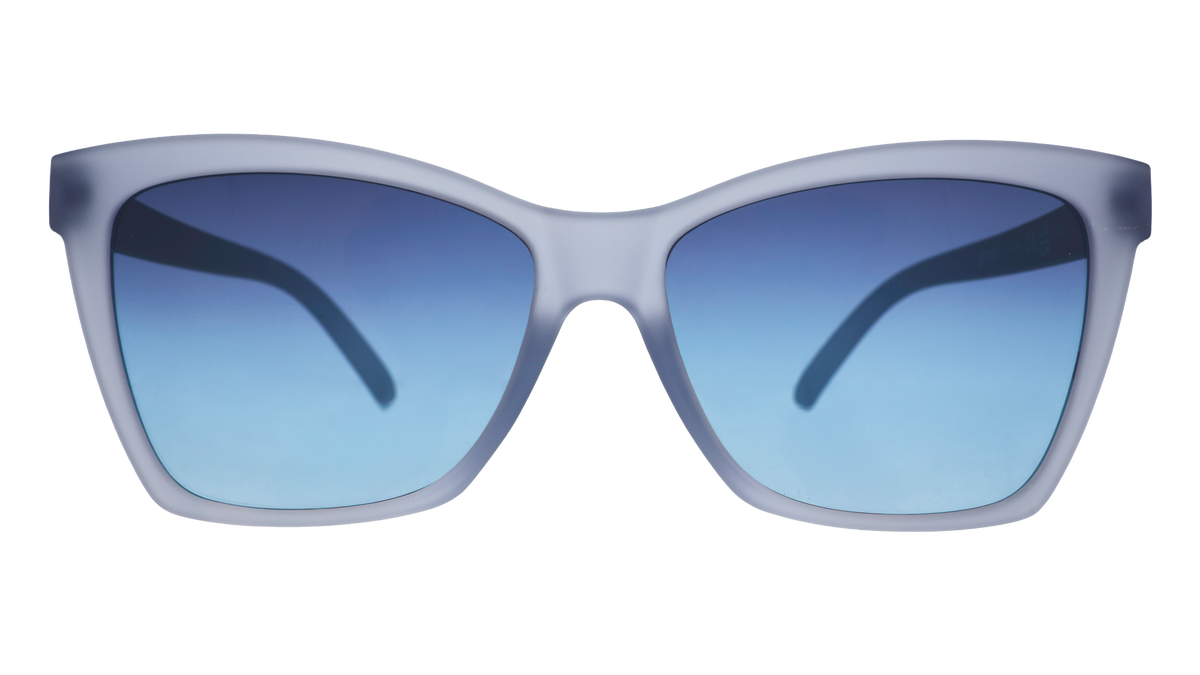 Translucent Blue Cat Eye sunglasses - You'll Forget-Me-Not Light Blue | Goodr