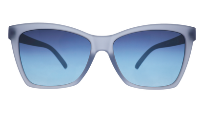 Translucent Blue Cat Eye sunglasses - You'll Forget-Me-Not Light Blue | Goodr