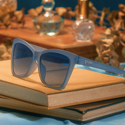 Translucent Blue Cat Eye sunglasses - You'll Forget-Me-Not Light Blue | Goodr