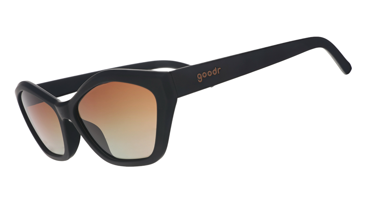 Black Geometric Cat-Eye Sunglasses - Sings in Reverb  | Goodr