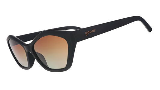 Black Geometric Cat-Eye Sunglasses - Sings in Reverb  | Goodr