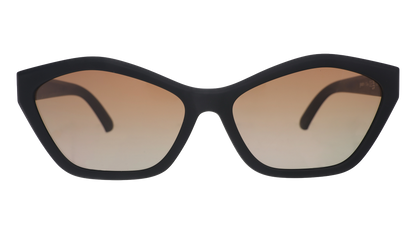 Black Geometric Cat-Eye Sunglasses - Sings in Reverb  | Goodr