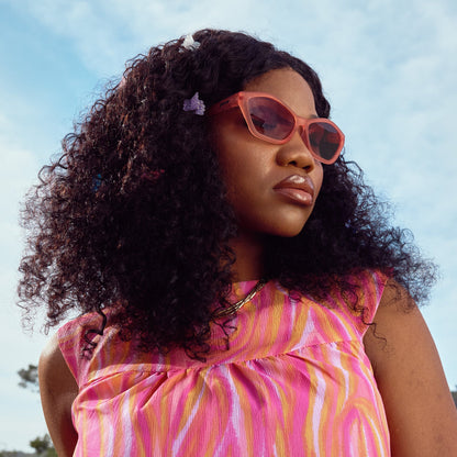 Apricot Cat-Eye Sunglasses - Fired Earth Frequencies  | Goodr
