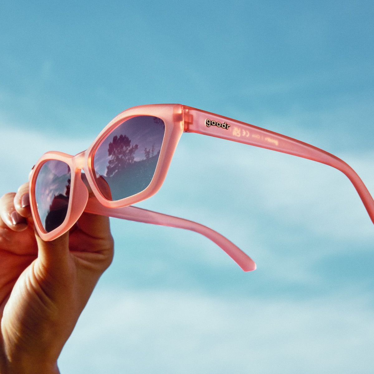 Apricot Cat-Eye Sunglasses - Fired Earth Frequencies  | Goodr