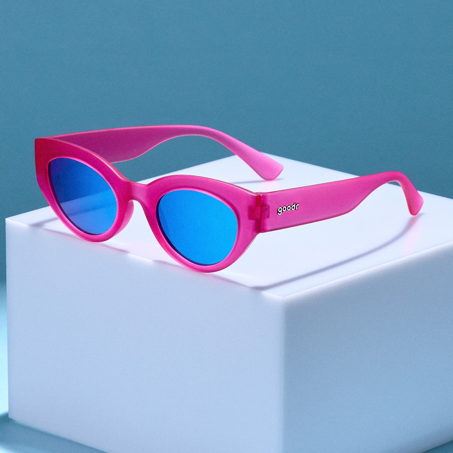 Pink Cat-Eye Sunglasses - Pink Moon Pink | Goodr