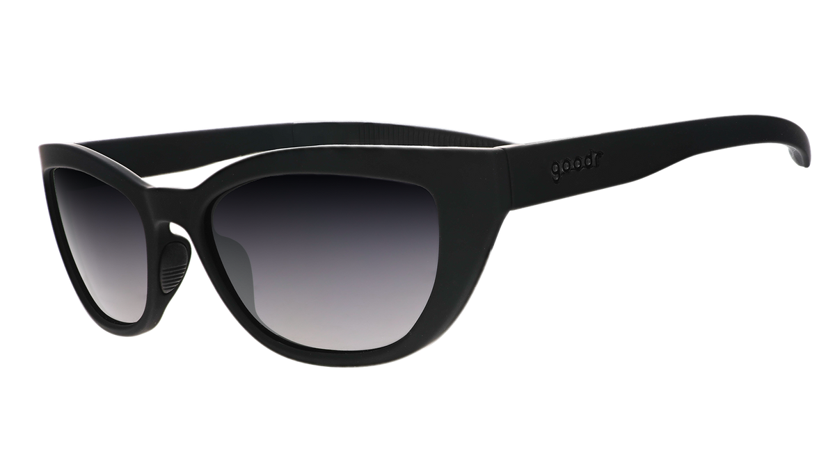 Black Cat-Eye Sunglasses - Stealth Mode Supreme Black | Goodr