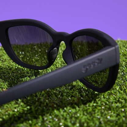 Black Cat-Eye Sunglasses - Stealth Mode Supreme Black | Goodr