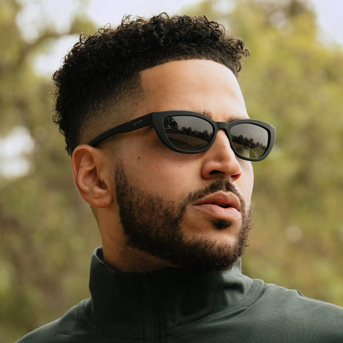 Black Cat-Eye Sunglasses - Stealth Mode Supreme Black | Goodr