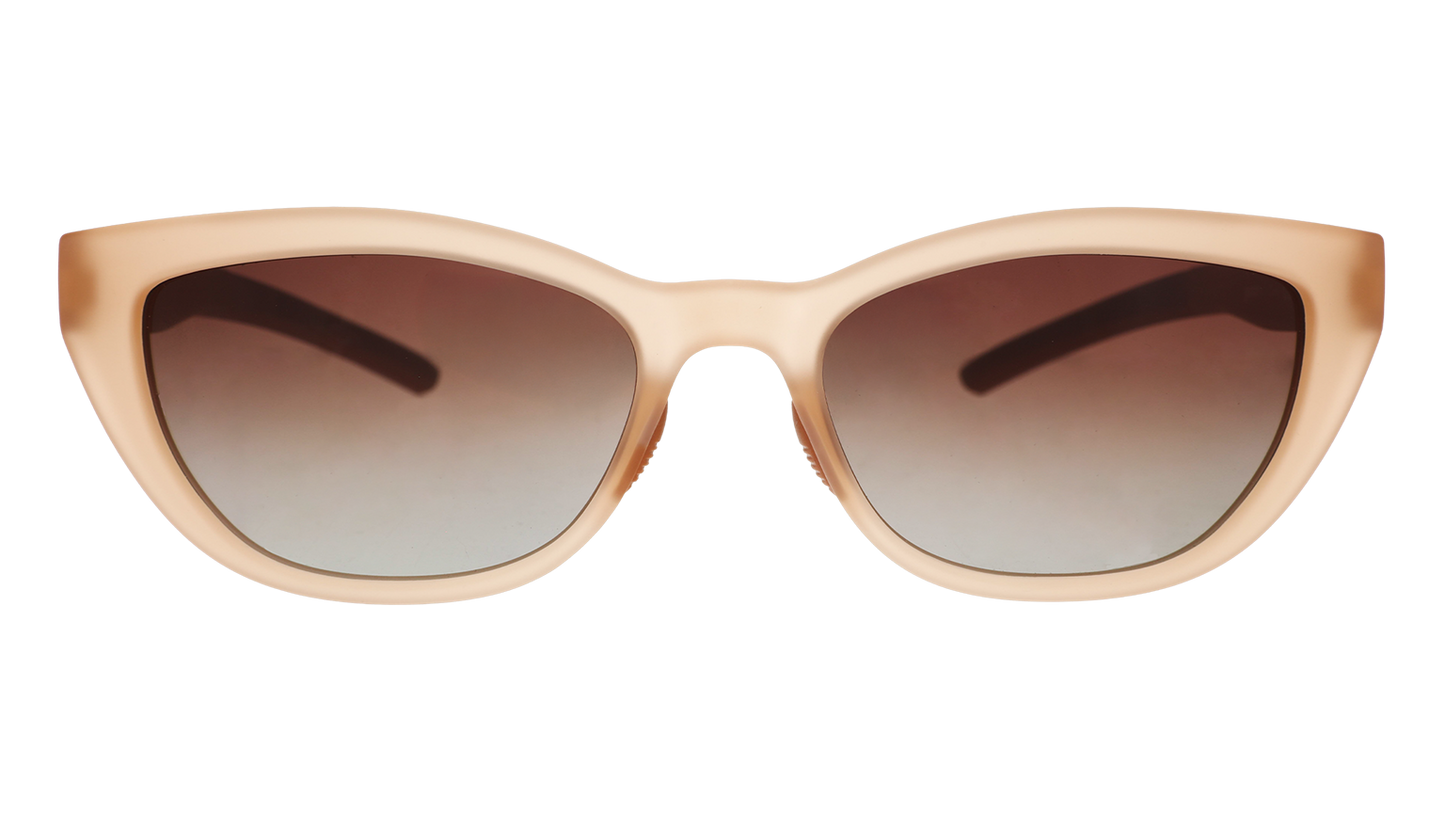 Brown Cat-Eye Sunglasses - Sand in Every Crevice Light Brown | Goodr