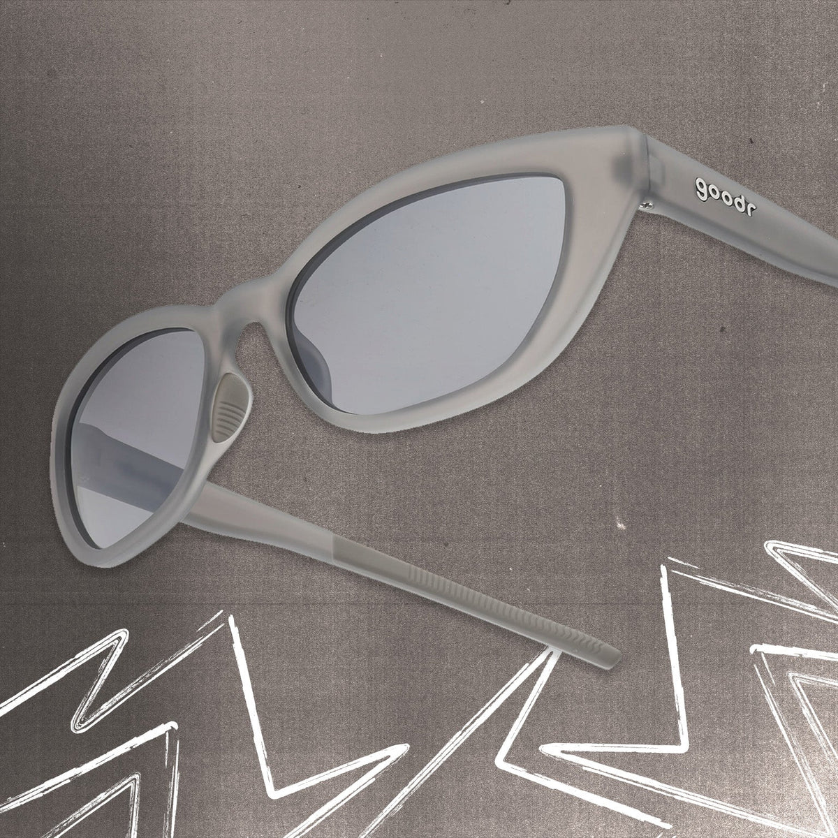 Silver-Tongued Trash Talk Grey | Goodr