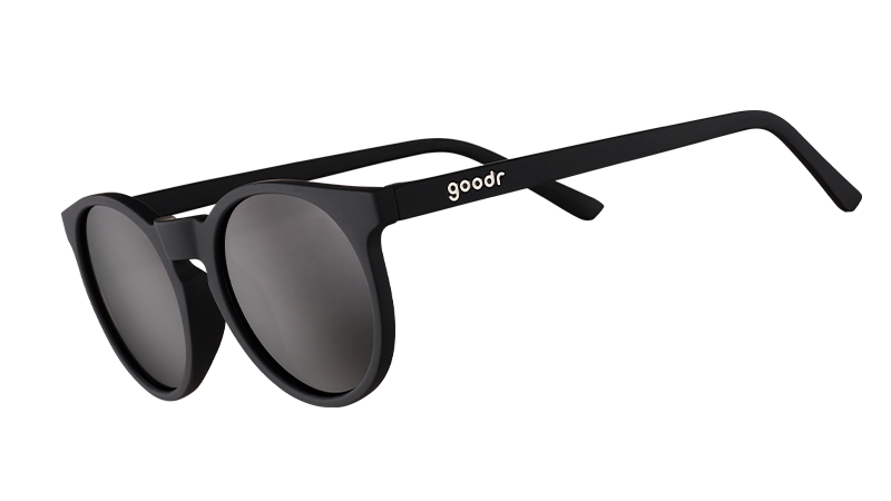 Round Black Sunglasses - It's Not Black, It's Obsidian Black | Goodr