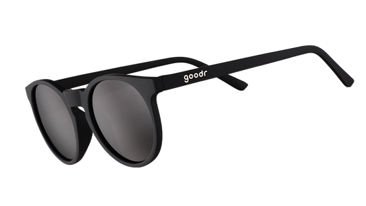 Round Black Sunglasses - It's Not Black, It's Obsidian Black | Goodr