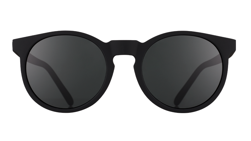 Round Black Sunglasses - It's Not Black, It's Obsidian Black | Goodr
