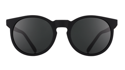 Round Black Sunglasses - It's Not Black, It's Obsidian Black | Goodr