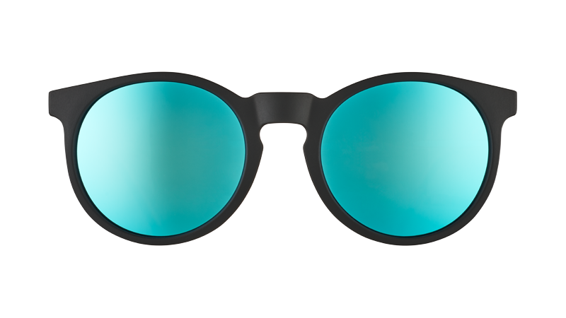 Blue Lens Sunglasses - Midnight Ramble At Circle Bar Black | Goodr