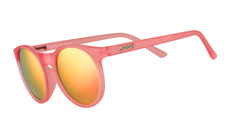 Round Pink Sunglasses - Influencers Pay Double Light Pink | Goodr