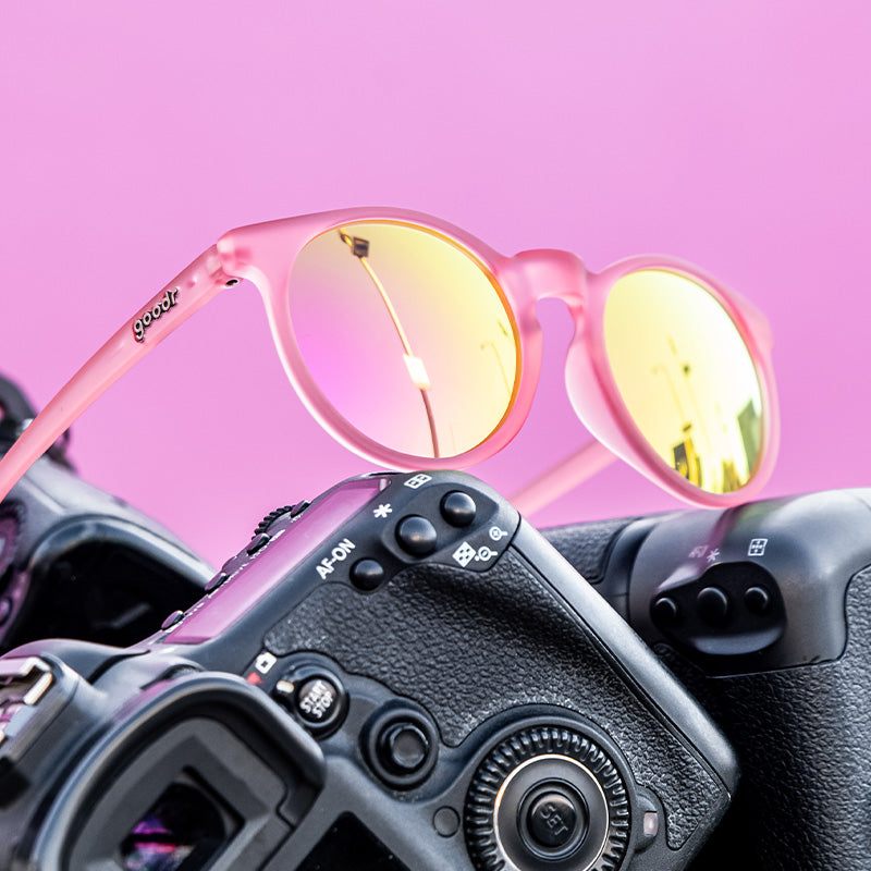 Round Pink Sunglasses - Influencers Pay Double Light Pink | Goodr
