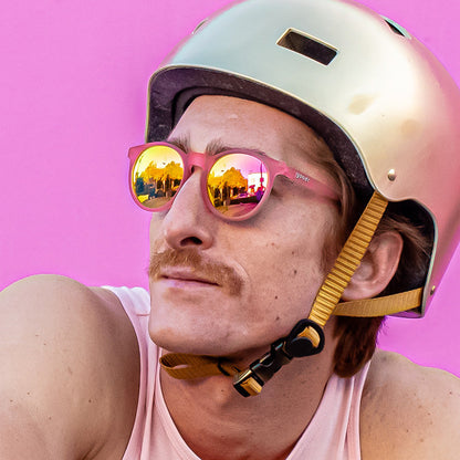 Round Pink Sunglasses - Influencers Pay Double Light Pink | Goodr