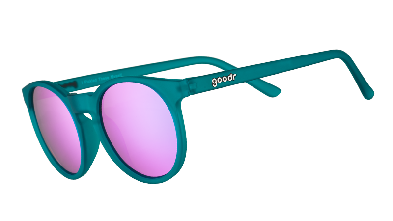 Round Teal Sunglasses - I Pickled These Myself Teal | Goodr