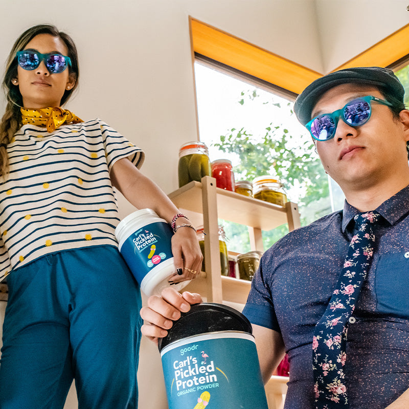 Round Teal Sunglasses - I Pickled These Myself Teal | Goodr