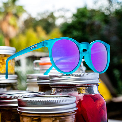 Round Teal Sunglasses - I Pickled These Myself Teal | Goodr
