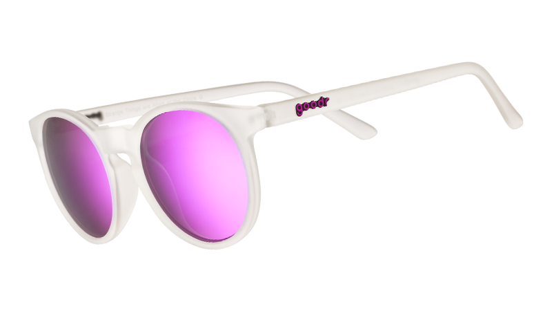 Clear Round Frame Sunglasses - Strange Things Are Afoot Clear | Goodr