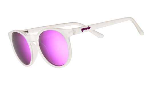 Clear Round Frame Sunglasses - Strange Things Are Afoot Clear | Goodr