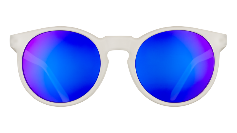 Clear Round Frame Sunglasses - Strange Things Are Afoot Clear | Goodr