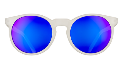 Clear Round Frame Sunglasses - Strange Things Are Afoot Clear | Goodr