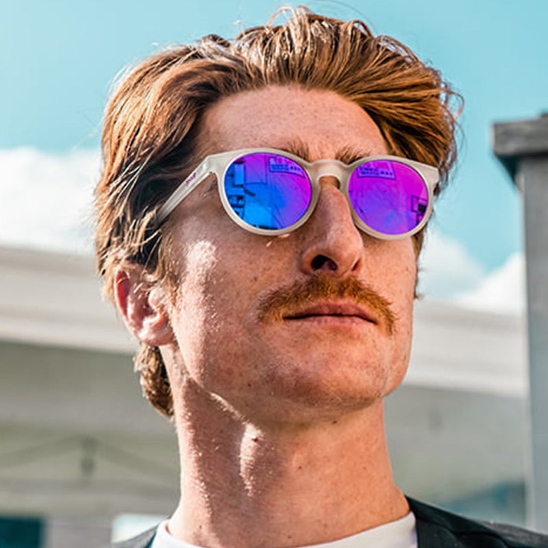 Clear Round Frame Sunglasses - Strange Things Are Afoot Clear | Goodr