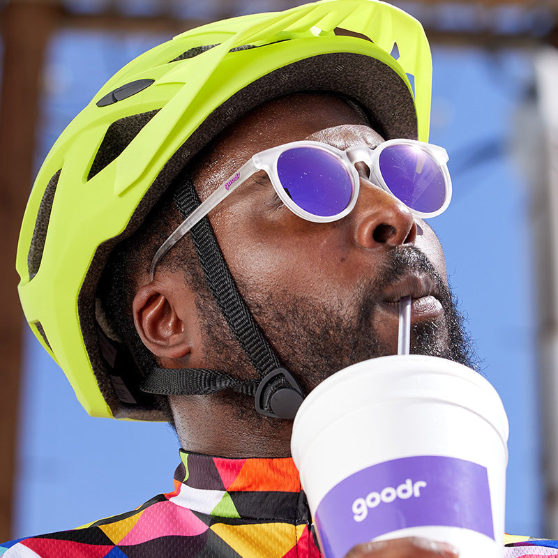 Clear Round Frame Sunglasses - Strange Things Are Afoot Clear | Goodr