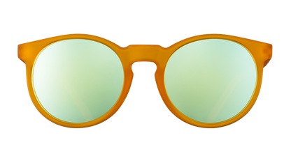 Orange Round Sunglasses - Freshly Baked Man Buns Dark Yellow | Goodr