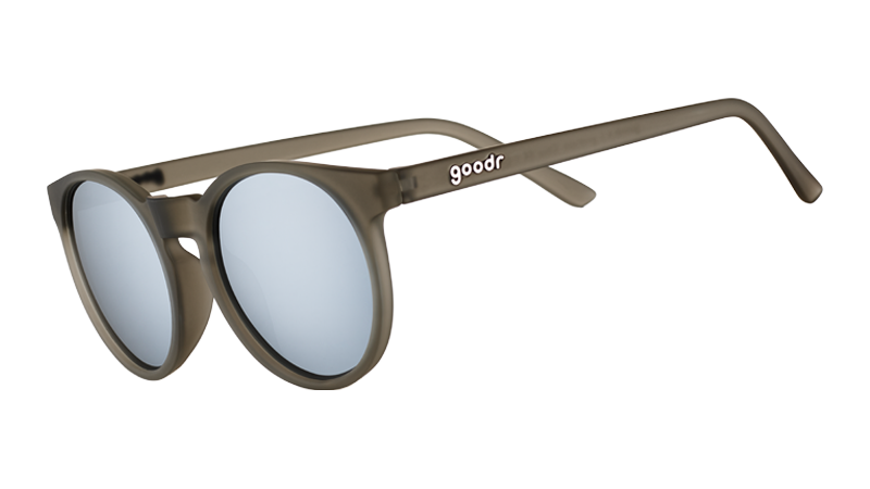 Round Gray Sunglasses - They Were Out of Black Dark Gray | Goodr