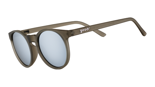 Round Gray Sunglasses - They Were Out of Black Dark Gray | Goodr