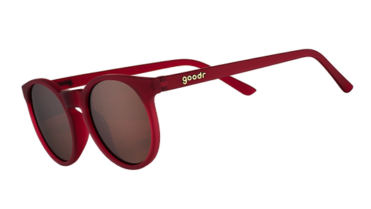 Round Burgundy Sunglasses - I'm Wearing Burgundy Dark Red | Goodr