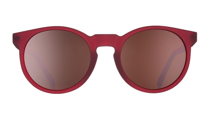 Round Burgundy Sunglasses - I'm Wearing Burgundy Dark Red | Goodr