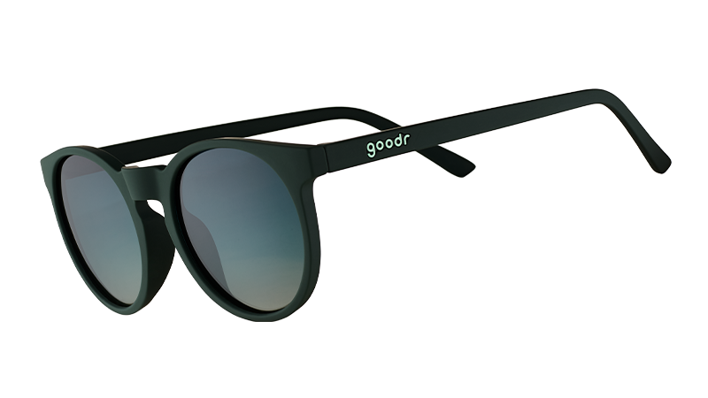 Round Green Sunglasses - I Have These on Vinyl, Too Dark Green | Goodr