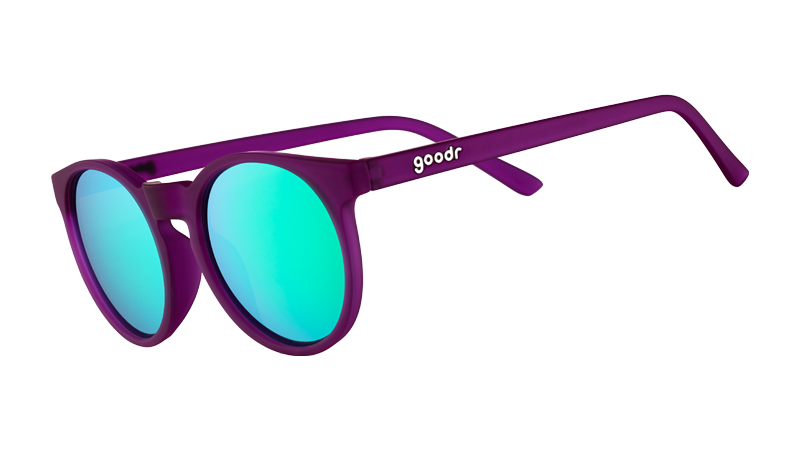 Round Vintage Sunglasses - Thanks, They're Vintage Dark Purple | Goodr