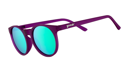 Round Vintage Sunglasses - Thanks, They're Vintage Dark Purple | Goodr
